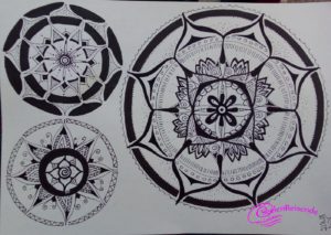 3 Mandalas selbstgemalt von Miriam.Seelenreisende